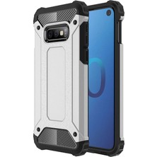 Microsonic Samsung Galaxy S10E Kılıf Rugged Armor Gümüş