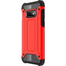 Microsonic Samsung Galaxy S10E Kılıf Rugged Armor Kırmızı