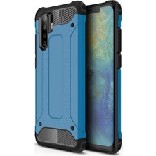 Microsonic Huawei P30 Pro Kılıf Rugged Armor Mavi