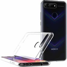 Microsonic Huawei Honor View 20 Kılıf Transparent Soft Beyaz