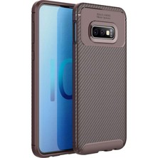 Microsonic Samsung Galaxy S10E Kılıf Legion Series Kahverengi