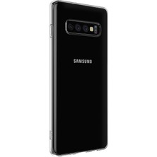 Microsonic Samsung Galaxy S10 Plus Kılıf Transparent Soft Beyaz