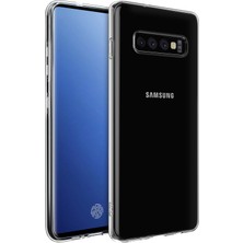 Microsonic Samsung Galaxy S10 Plus Kılıf Transparent Soft Beyaz