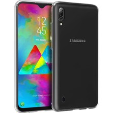 Microsonic Samsung Galaxy M10 Kılıf Transparent Soft Beyaz