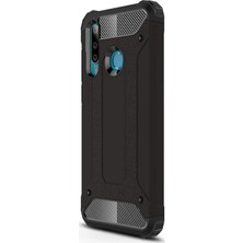 Microsonic Huawei P30 Lite Kılıf Rugged Armor Siyah