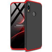 Microsonic Xiaomi Redmi Note 7 Kılıf Double Dip 360 Protective Siyah Kırmızı