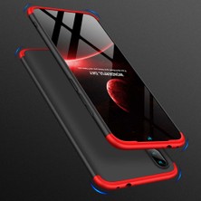 Microsonic Xiaomi Redmi Note 7 Kılıf Double Dip 360 Protective Siyah Kırmızı