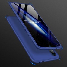 Microsonic Xiaomi Redmi Note 7 Kılıf Double Dip 360 Protective Lacivert