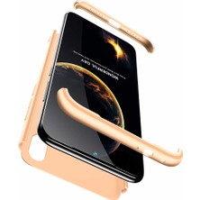 Microsonic Xiaomi Redmi Note 7 Kılıf Double Dip 360 Protective Gold