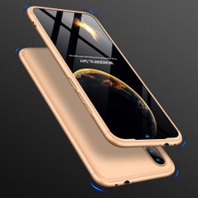 Microsonic Xiaomi Redmi Note 7 Kılıf Double Dip 360 Protective Gold