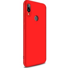 Microsonic Xiaomi Redmi Note 7 Kılıf Double Dip 360 Protective Kırmızı