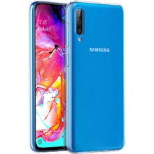 Microsonic Samsung Galaxy A70 Kılıf Transparent Soft Beyaz