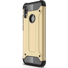 Microsonic Huawei Y6 2019 Kılıf Rugged Armor Gold