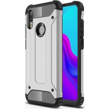 Microsonic Huawei Y6 2019 Kılıf Rugged Armor Gümüş