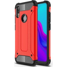 Microsonic Huawei Y6 2019 Kılıf Rugged Armor Kırmızı