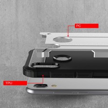 Microsonic Huawei Y6 2019 Kılıf Rugged Armor Kırmızı