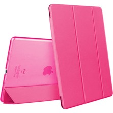 Microsonic Apple iPad Air 3 10.5'' 2019 (A2152-A2123-A2153-A2154) Smart Case Ve Arka Kılıf Koyu Pembe