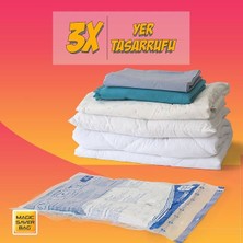 Magic Saver Bag Büyük Boy Vakumlu Hurç Yorgan Hurcu Vakumlu Hurc Poşet Saklama Torbası 55 x 90CM