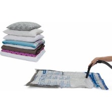 Magic Saver Bag Büyük Boy Vakumlu Hurç Yorgan Hurcu Vakumlu Hurc Poşet Saklama Torbası 55 x 90CM