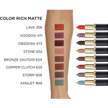 L'Oréal Paris Color Riche Matte Addiction Ruj 908 Storm - Gri/Lila