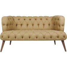 Ze10 Design West Monroe Loveseat İkili Kanape Sütlü Kahve