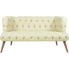 Ze10 Design West Monroe Loveseat İkili Kanape Krem