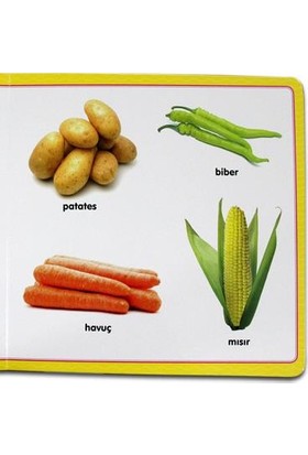 Meyve, Sebze Ve Eşyalar - Karton Kitap