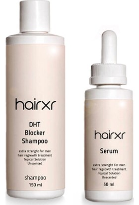 3 Adet Hairxr Saç Bakım Seti 150 ml Şampuan 30 ml Saç Serumu