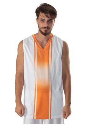 Sportive Cougar Erkek Turuncu-Beyaz Basketbol Formasi