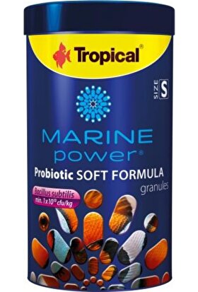 Tropical Tuzlu Su Balık Yemi Marine Power Probiyotik Soft S 100 ml