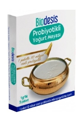 Biodesis Probiyotikli Yoğurt Mayası 1gr x 5 Adet
