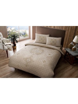 Taç Nevresim Takımı Sianna Kahve Çift Kişilik