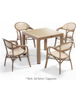 Novussi Bamboo 4 Lü Camlı Set