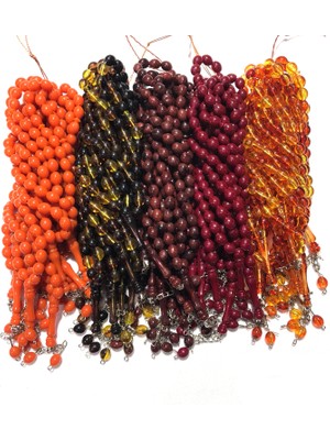 Haremhac 50 Adet 33'lü Akrilik Tesbih - 8 mm