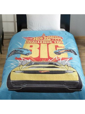Kristal Lisanslı Tek Kişilik Battaniye - Hot Wheels