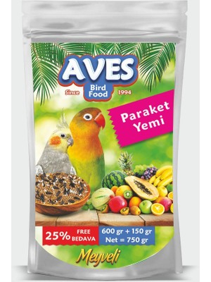 Aves Paraket, Sultan, Cennet Papağanı Yemi 750 gr