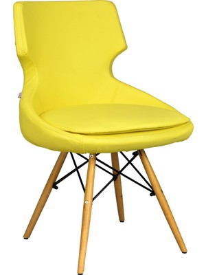 Bürocci Zaga Cafe Koltuğu - Sarı Deri - 2023G0113
