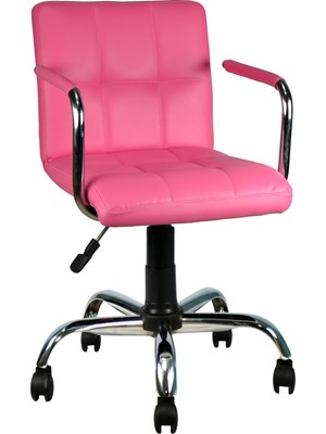 Bürocci Carla Çalışma Koltuğu-Pembe Deri - 9503D0120