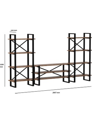 Decorotika Desta Tv Kitaplık_Takım