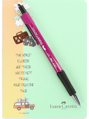 Faber-Castell Grip 1347 Orkide 0.7 mm Versatil + A6 Defter