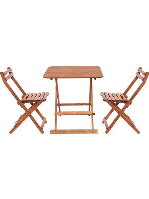 Modermo (108) Masa(70*70)Cm (1 Adet) + (110) Sandalye (2 Adet)