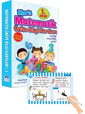 Matematik Ünite Bilgi Kartları 1. Sınıf / Yazsil Özellikli - Emine Sevgi Özen