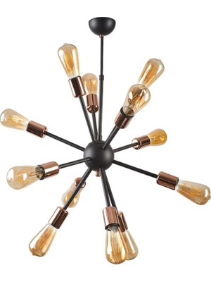 Mylight Retro Bakır Atom Sarkıt Avize Retro Avize