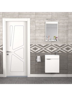 Biani Fix Arya 50 cm Banyo Dolabı Renk Mat Beyaz