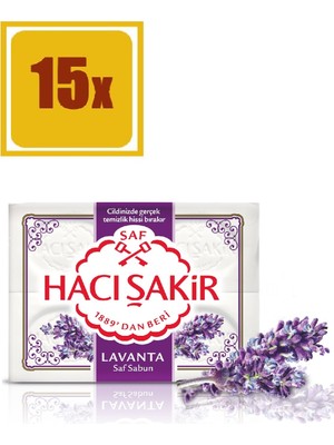 Hacı Şakir Lavanta Kalıp Sabun 4 x 150 gr 15'li Set