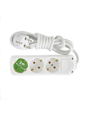 Almera 3Lü Topraklı Priz 2Mt