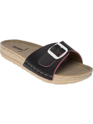 Gezer 8637 Tek Toka Casual Siyah Kadın Terlik
