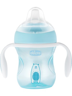 Chicco Yumuşak Uçlu Geçiş Bardağı 4 Ay+ Erkek