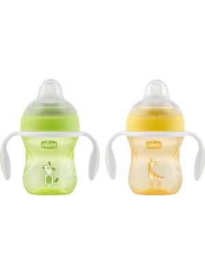 Chicco Geçiş Bardağı 200 ml 4 Ay+ Süper Yumuşak Silikon Uçlu Sızdırmaz Kolay Temizlenebilir