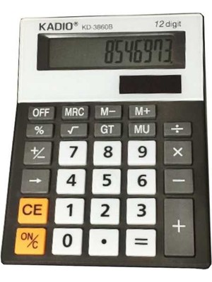 Kadıo Ofis Masaüstü Hesap Makinesi Kd-3860B